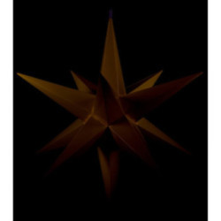 Haßlauer Weihnachtsstern für Innen und Außen gelb inkl. Beleuchtung - 60 cm