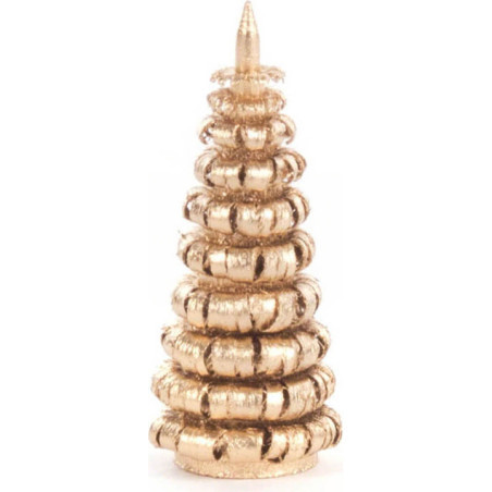 Coiled Tree without Trunk - Golden - 4 cm / 1.6 inch