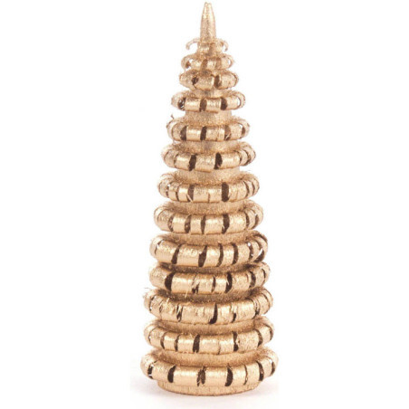 Coiled Tree without Trunk - Golden - 6 cm / 2.4 inch