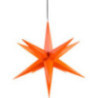 Haßlauer Weihnachtsstern für Innen und Außen orange inkl. Beleuchtung - 75 cm