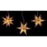 Haßlauer Weihnachtsstern 3er-Set Ministern für Innen weiß mit Goldmuster - 16 cm
