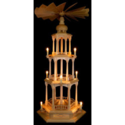 3-stöckige Pyramide - elektrisch ohne Figuren - 107 cm