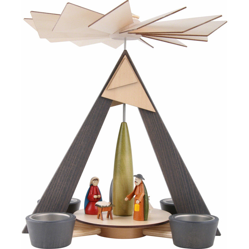 1-Tier Pyramid - Nativity Grey - 29 cm / 11.4 inch