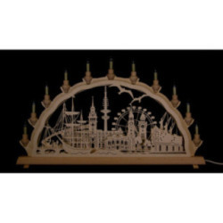 3D-Doppelschwibbogen Hamburg - 68x35 cm