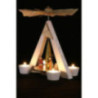1-Tier Pyramid - Nativity, White - 29 cm / 11.4 inch