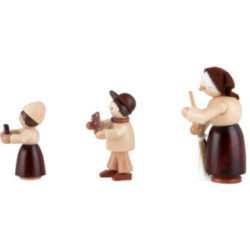 Thiel-Figuren Hänsel Gretel Hexe - 3-teilig - natur - 6 cm