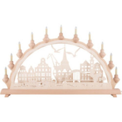 Schwibbogen Rostock Warnemünde - 68x35 cm