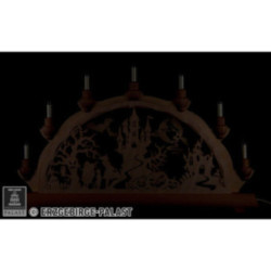 3D-Doppelschwibbogen Halloween Spukschloss - 50x32 cm