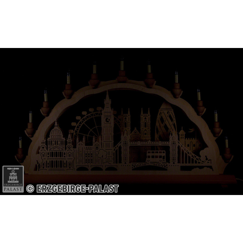 3D-Doppelschwibbogen London - 68x35 cm