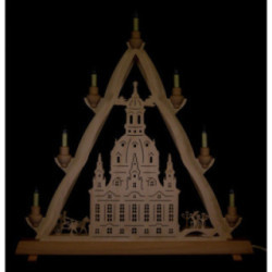 3D-Lichterspitze Dresdner Frauenkirche - 50x55 cm