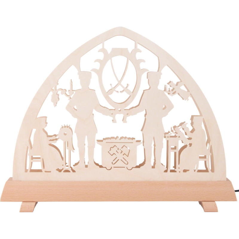 Schwibbogen Schneeberger Motiv - 34x26 cm