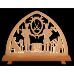 Schwibbogen Schneeberger Motiv - 34x26 cm
