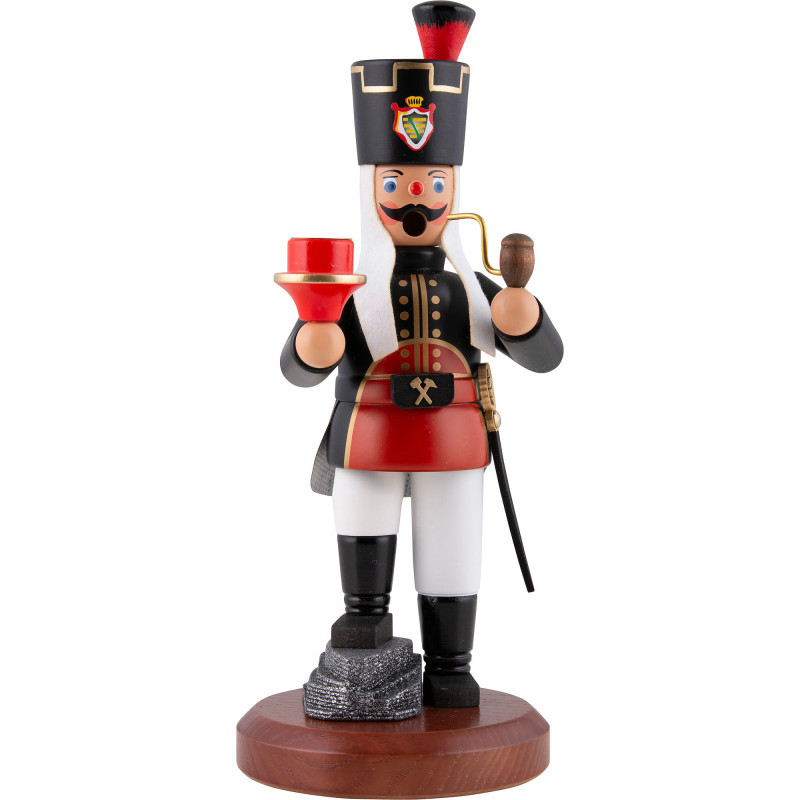 Smoker - Miner with Candle Holder - 22 cm / 8.7 inch