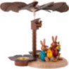 1-Tier Easter Pyramid with two Bunnies and Egg - 20 cm / 7.9 inch