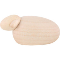 Single Sheep, Natural - 2,5 cm / 1 inch