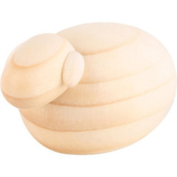 Single Sheep, Natural - 3,5 cm / 1.3 inch