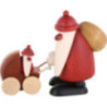 Weihnachtsmann mit Kinderwagen - 9 cm