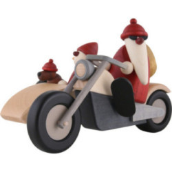 Family Trip on Motorcycle - 11 cm / 4.3 inch