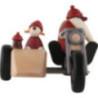 Family Trip on Motorcycle - 11 cm / 4.3 inch