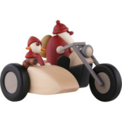 Family Trip on Motorcycle - 11 cm / 4.3 inch