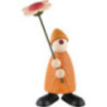 Well-Wisher Phillip with Flower Standing, Yellow - 9 cm / 3.5 inch