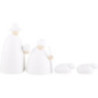 The Shepherds with Two Sheep, White - 12 cm / 4.7 inch
