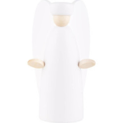 Glad Tidings Angel, White - 12,5 cm / 4.9 inch
