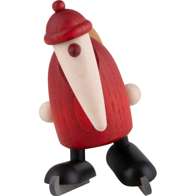 Weihnachtsmann mit Schlittschuhen - 9 cm