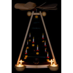 1-Tier Pyramid with Level Christmas Tree - 40 cm / 15.7 inch