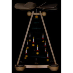 1-Tier Pyramid with Level Christmas Tree - 40 cm / 15.7 inch