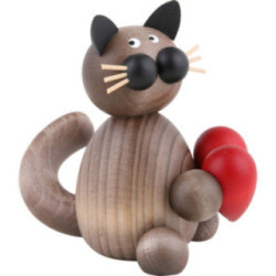 Cat Karli with Heart - 8 cm / 3.1 inch