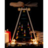 1-Tier Pyramid with Level Christmas Tree - 40 cm / 15.7 inch