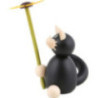 Cat Hilde with Flower - 8 cm / 3.1 inch