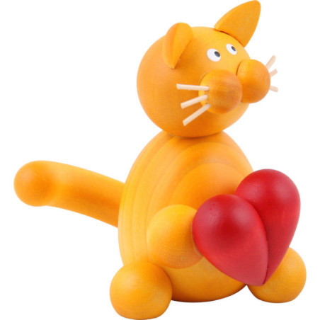 Cat Emmi with Heart - 8 cm / 3.1 inch