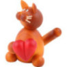 Cat Charlie with Heart - 8 cm / 3.1 inch