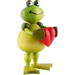 Frosch Freddy mit Herz - 11 cm