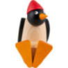 Pinguin mit Mütze, sitzend - 9,5 cm