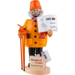 Räuchermännchen Bauleiter - 22 cm
