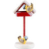 Vogelhäuschen mit Meisen - 4,5 cm