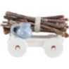 Handwagen mit Holzbündel - 1,6 cm