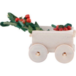 Handwagen mit Kirschen - 2 cm