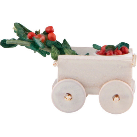 Handwagen mit Kirschen - 2 cm