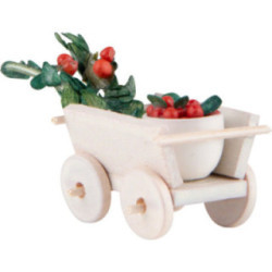 Handwagen mit Kirschen - 2 cm