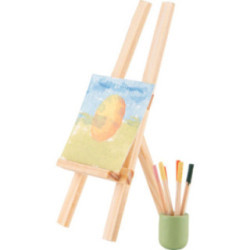Staffelei mit Pinselköcher - 6,5 cm