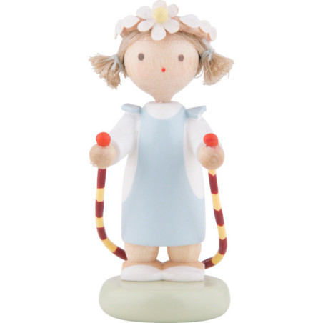 Flachshaarkinder Mädchen mit Sprungseil - 5 cm