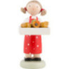 Flax Haired Children Girl with Pears - 5 cm / 2 inch