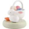 Flachshaarkinder Häschen mit Eierkörbchen - 2 cm