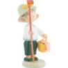 Flachshaarkinder Gärtnerin mit Rechen und Proviantkorb - 5 cm
