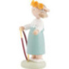Flax Haired Children Girl with Hula Hoop - 5 cm / 2 inch
