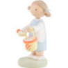 Flax Haired Children Girl with Sand Box Toys - 5 cm / 2 inch